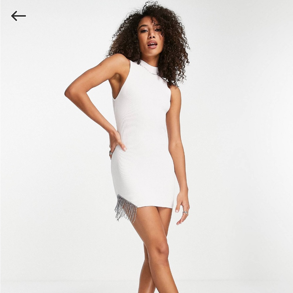 Bershka dress with fringe